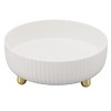 Hztyyier Especiero Giratorio, Especiero Redondo para Condimentos de Cocina (Blanco),