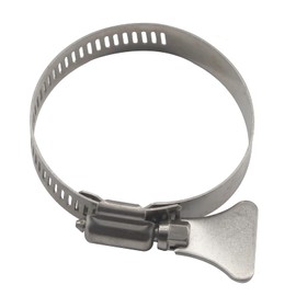 Adjustable Hose Clips 21-38mm 304 Stainless Steel Worm Drive Pipe Clamps (Pack of 10)