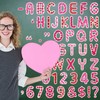 Faccito 176 Pcs Valentine's Day Bulletin Board Decorations Letters Alphabet