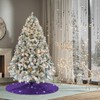 PartyDelight Sequin Christmas Tree Skirt 70" Purple