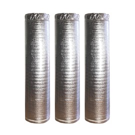 600SQFT AMERIQUE 4TH Generation Platinum 3MM Thick Flooring Underlayment Padding 3-in-1 Heavy Duty Foam with Tape & Vapor Barrier (600SF Total, Pack of 3 Rolls, 200SF/Roll)