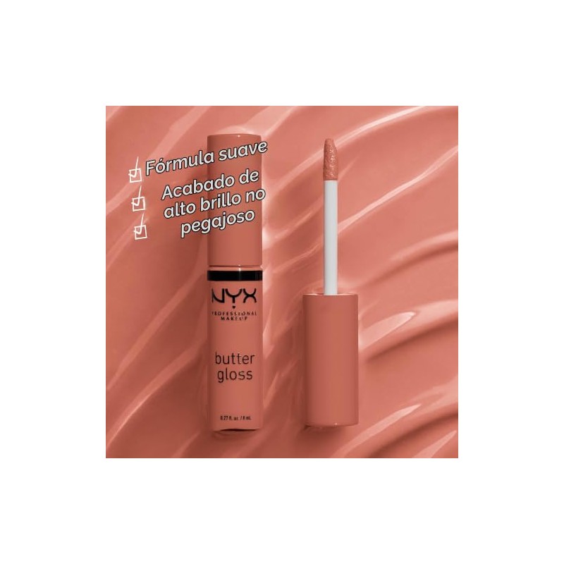 NYX Professional Makeup Butter Butter Gloss Brown Sugar, SUGAR HIGH,