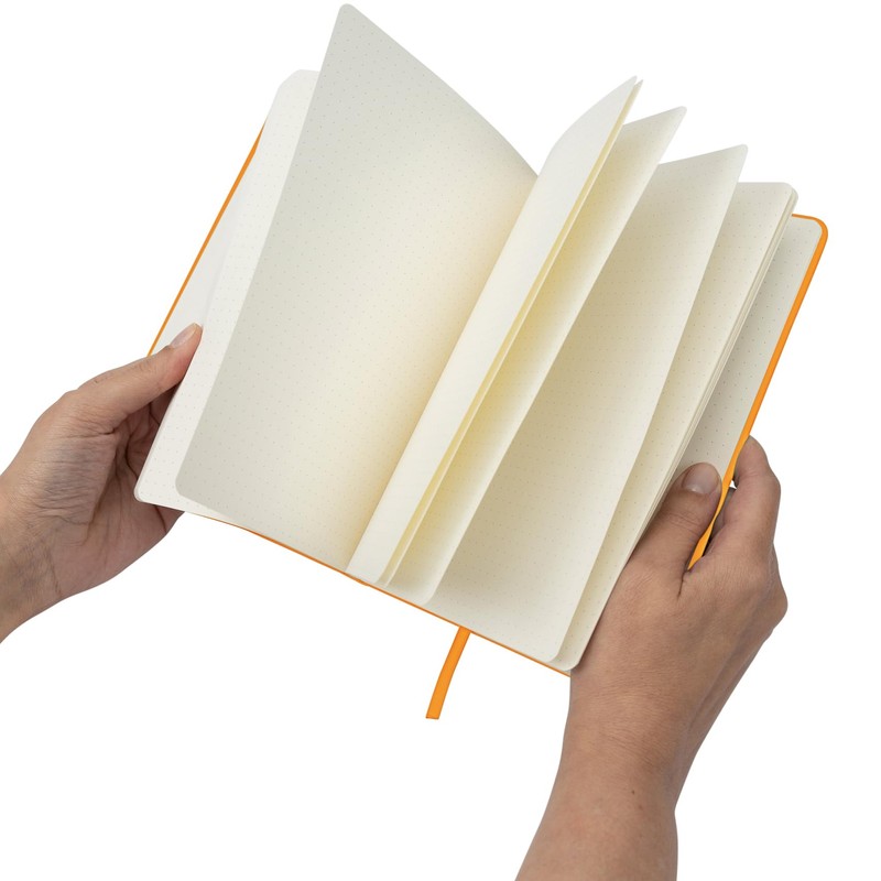 Bullet Journal A5 Dotted Notebook with Faux Leather Hardback Cover