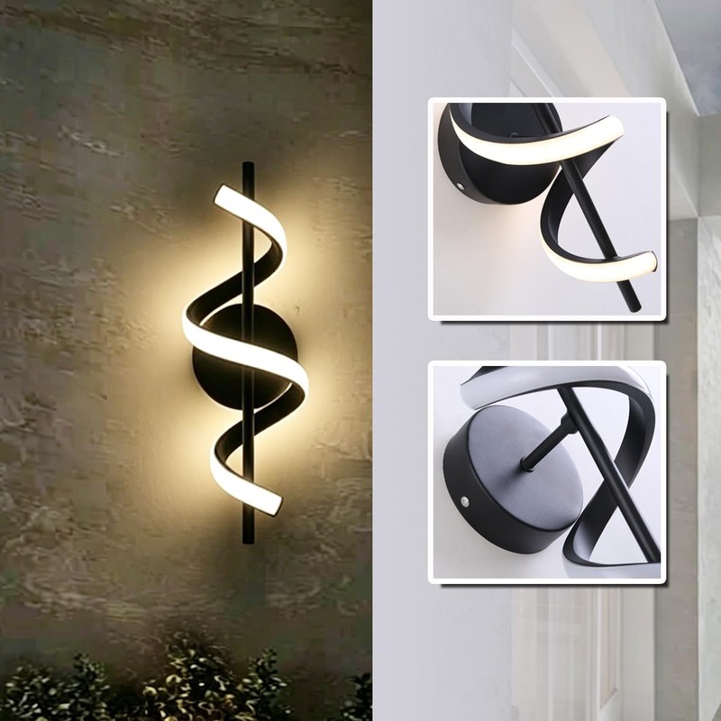 GLW Modern Wall sconces Set of 2 LED Simple Wall