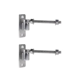 Stainless Steel J Bolt Gate Hinge for Wood Fence, Heavy Duty Gate Hinge for Metal Gate Farm Gate (8" (2 Pack))