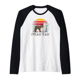 Alpaca Sloth Dream Fur Animal Wool Blanket Llama Raglan Baseball Tee