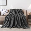 DISSA Fleece Blanket Twin Size – 60x80, Dark Grey –