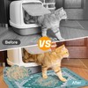 Glittme Cat Litter Mat with Non-Slip Bottom Litter Box Mat