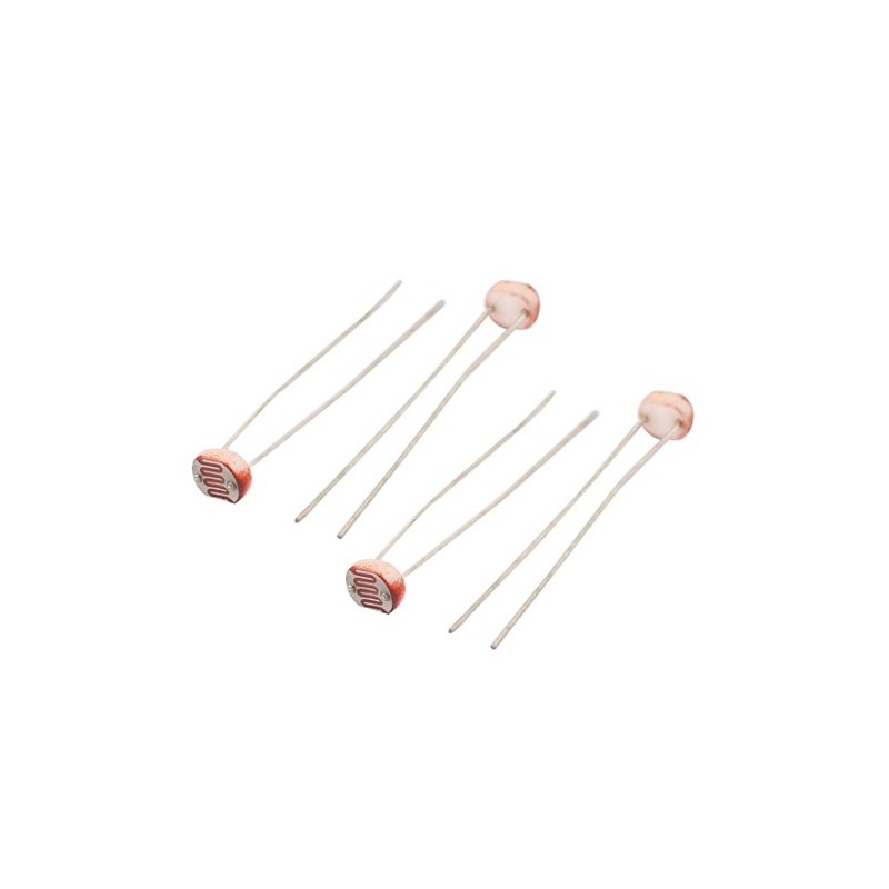 uxcell 4Pcs 5549 Photoresistor LDR CDS 5mm Light-Dependent Resistor Sensor