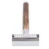 Double Edge Safety Razor Men Travel Portable Zinc Alloy Bamboo