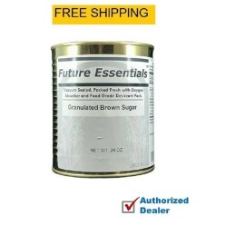 Future Essential Granulated Brown Sugar Freeze Dried Emergency Long Storage Food - Pack of 6 Cans