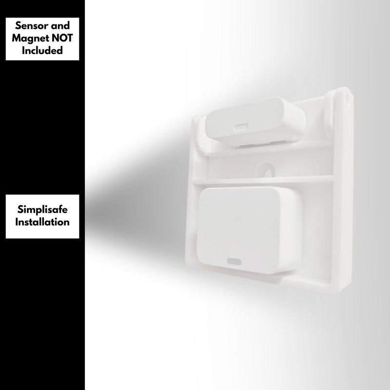 Garage Door Sensor Bracket Compatible with SimpliSafe | Universal All-in-One