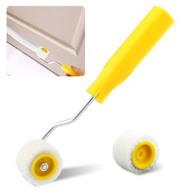 Mini Paint Rollers for Touch up Trim Edge or Corner, Extra Small Paint Wool Brushes, Tiny Painting Tool for Precision Painting, Small Surface Touch-Ups(Size:1 Brush +2 Rollers)