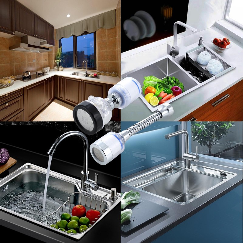 SUpoetry Pack of 2 Transparent Tap Filter, Tap Filter Attachment,
