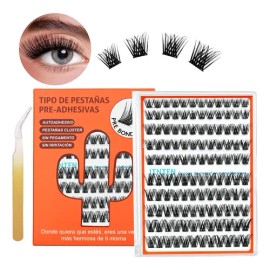 Extensiones Pestanas Autoadhesivas Naturales Mix 10-16mm Diy