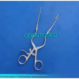 ODM Beckman Weitlaner Retractors With Hinged Blades Blunt 8.5" 3X4 Teeth