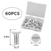AIEX 60Pcs 3/8 Inch Long 6-32 Thread White Wall Plate