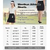 Westkun Women Longer Length Golf Skirt with 2 Pockets Tennis