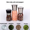 ErrandsHelper Salt and Pepper Grinder Shakers Set Spice Mill Refillable