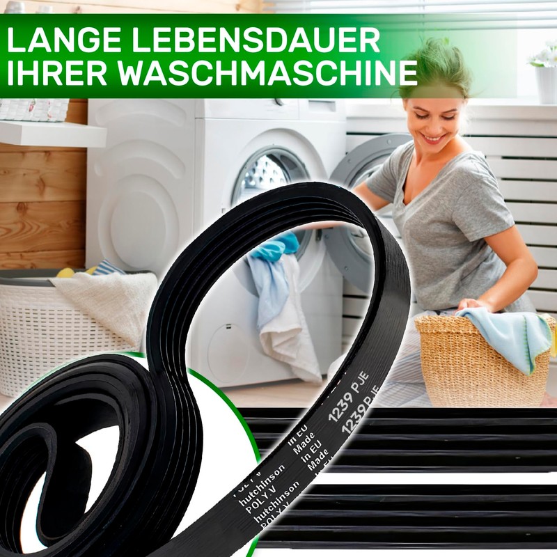V-belt washing machine Poly-V 1239 PJE 5 with original code