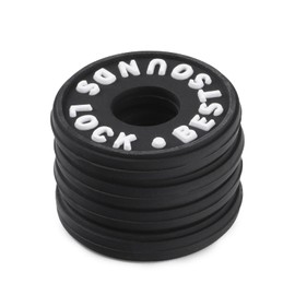 Guitar Strap Blocks, 6PCS Premium Silicone Safety Locks (White)