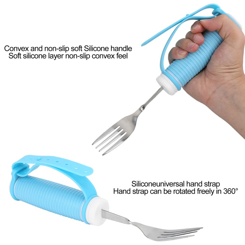 Eating Aids Fork Stainless Steel Rotating Fork Rotated Eating Utensils