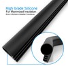 TMH Premium Pure Silicone Kerf Weather Stripping Door Seal, Window