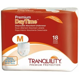 Tranquility Premium Daytime Heavy Protection Adult Underwear - White, Size: M...