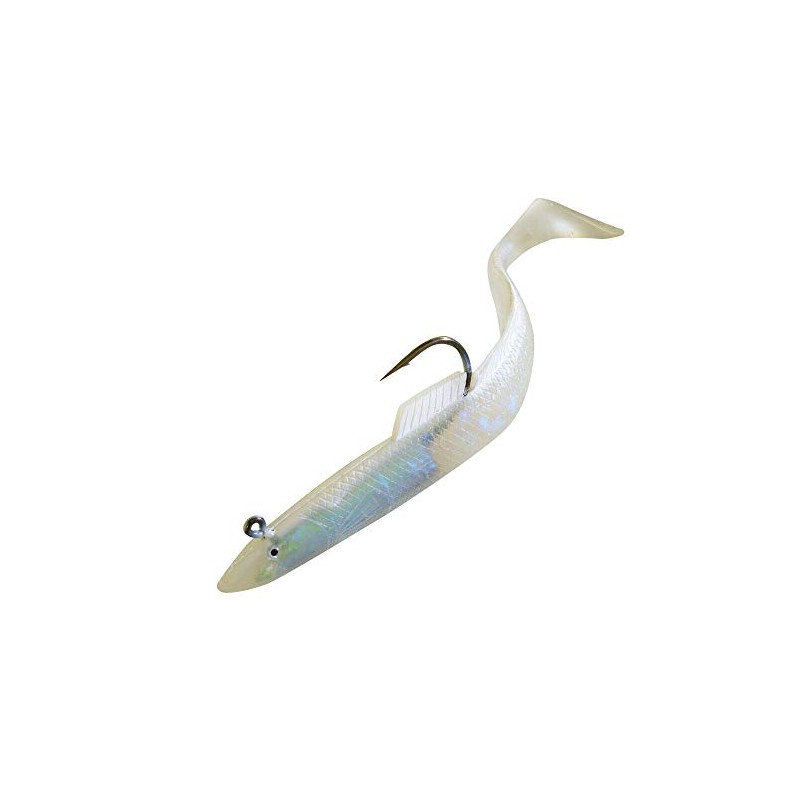 Sidewinder Sandeel Lures Pearl 8" Fishing Lure