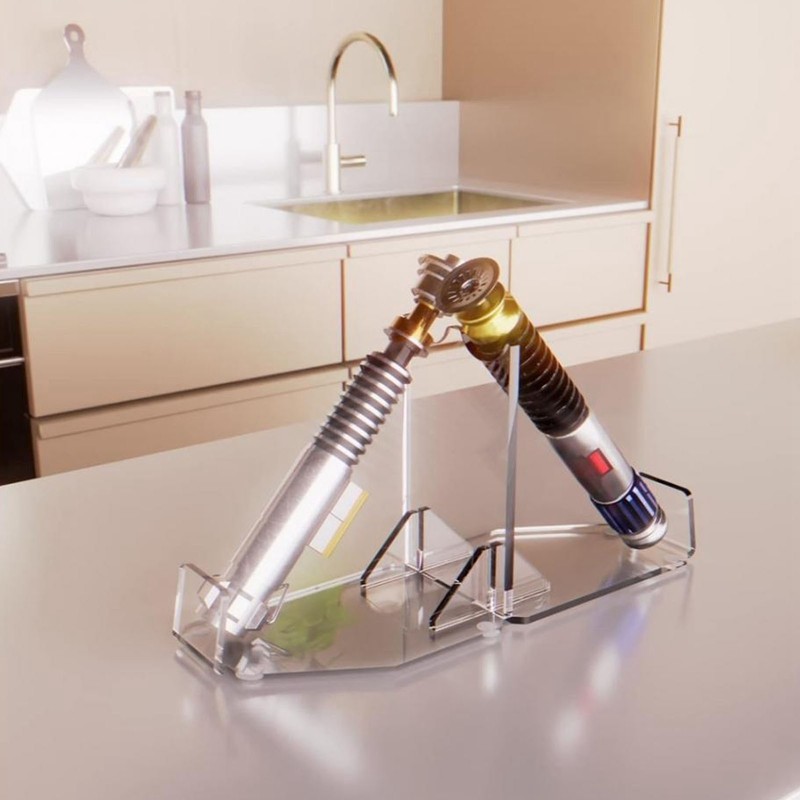 Lightsaber Display Stand Acrylic Desktop Lightsaber Display Holder Rack Wand