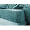 Teddy Bear Fleece Fitted Bed Sheet Extra Deep 30 cm or Duvet Covers Single Double King Super King Size UK (Double, teal)