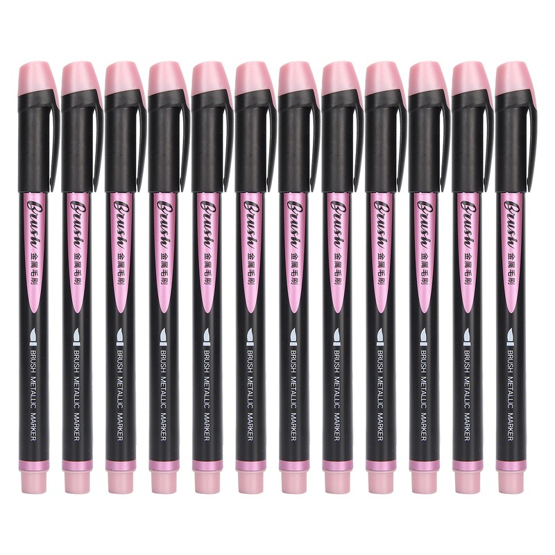 12pcs Soft Head Marker Pen DIY Dry Fast Acrylic Paint