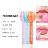 BeauFairy 2-in-1 Lip Balm Lip Gloss Set, 6 Pieces, Lip