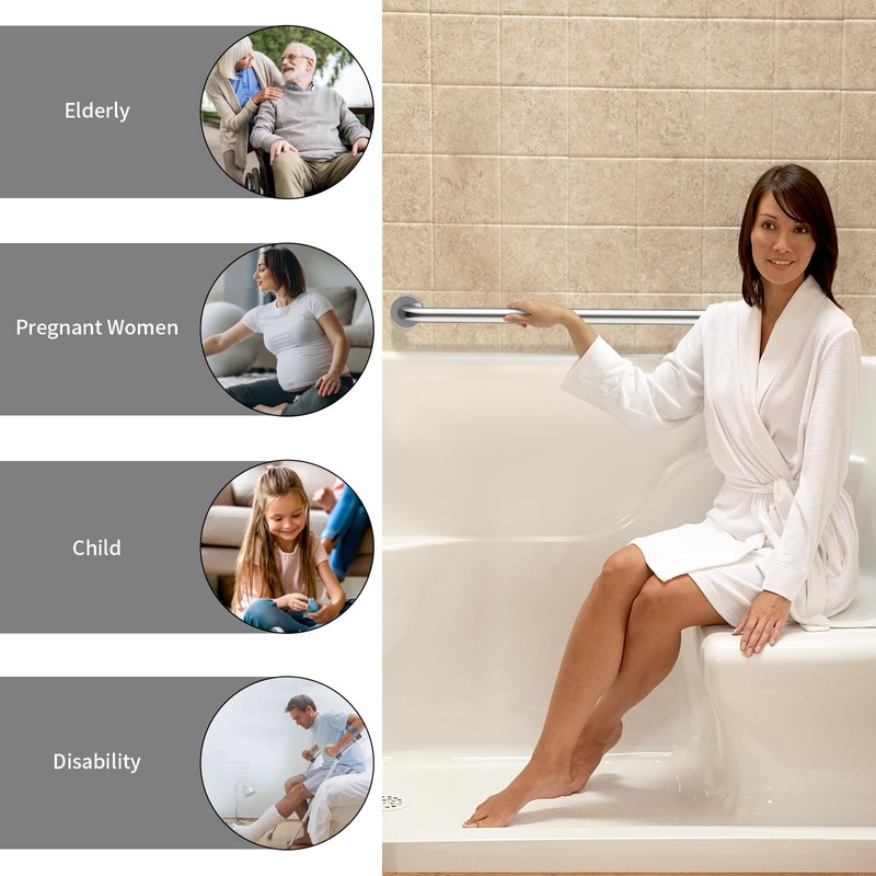 2 Pack 40 Inch Shower Grab Bar, ZUEXT SUS304 Stainless