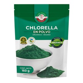 SABIA MADRE TIERRA  Chlorella Orgánica Certificada 160g , Pared celular rota, 100 Natural                                                             