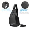 WATERFLY Sling Bag Sling Backpack Crossbody Shoulder Bag for Men