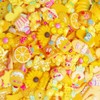 LibiIine 100pcs Mix Lots Flatback Resin Buttons Flat Back Scrapbooking