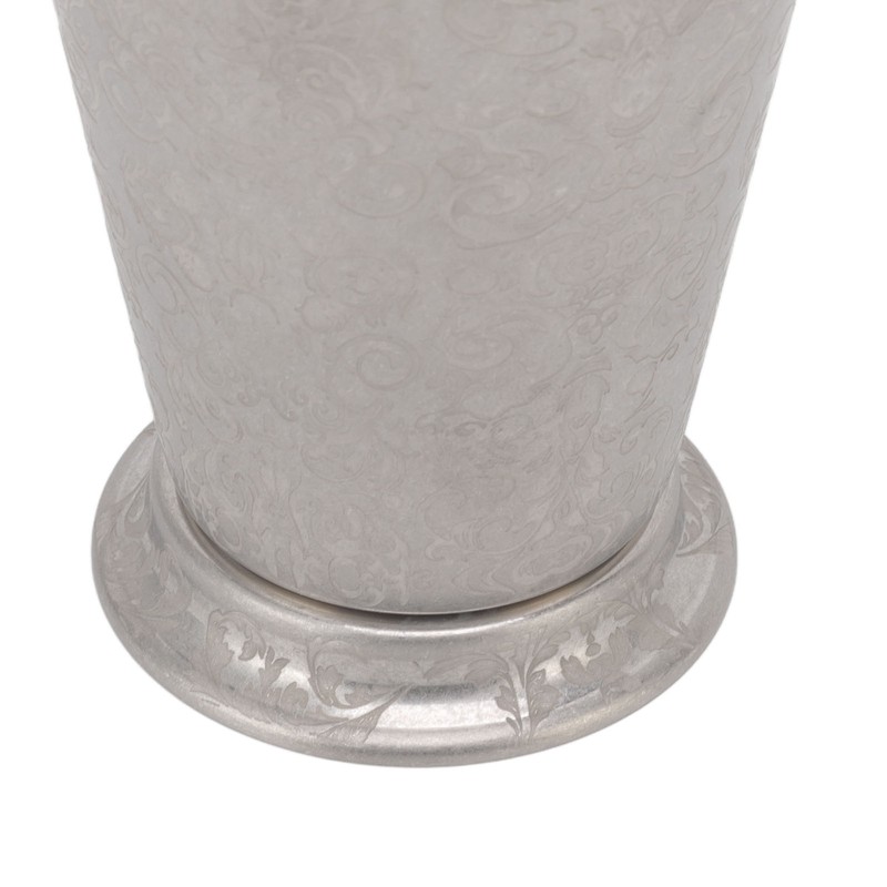 Stainless Steel Mixing Glass Shaker Floral Engraving Pattern Metal Drink