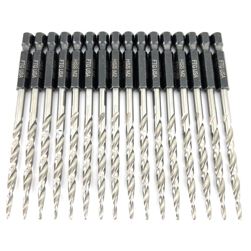 FTG USA Tapered Countersink Drill Bit Set 16 Pc #8
