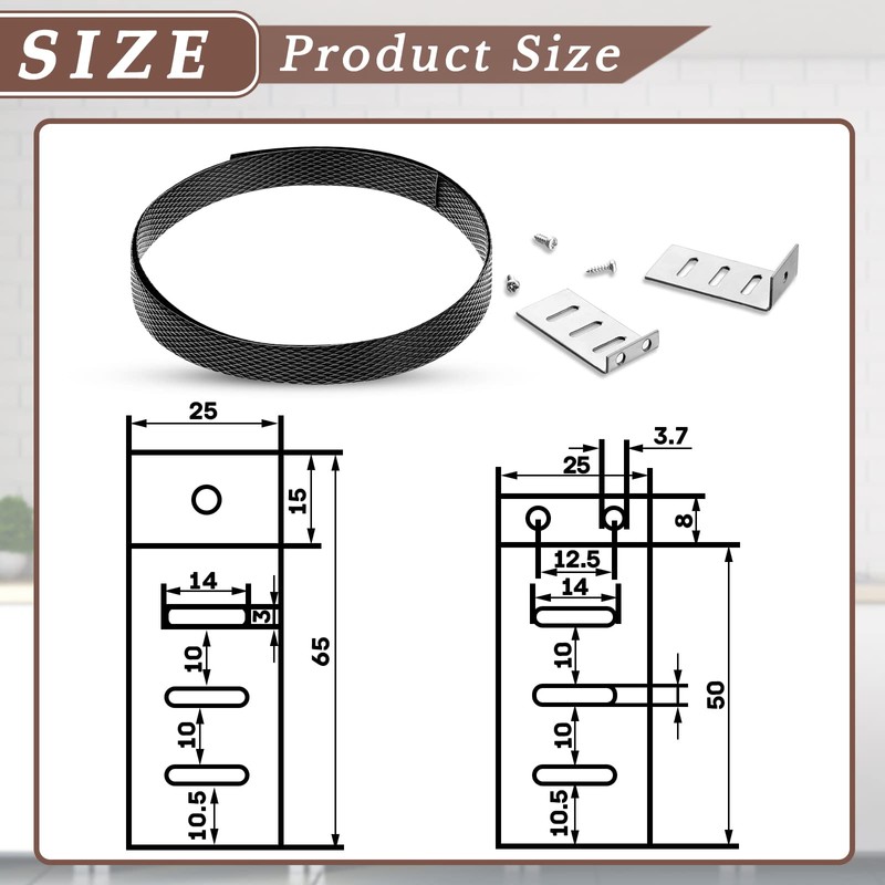 Hotop Drawer Repair Kit Fix 4 Sets Replacement Drawers Accessories
