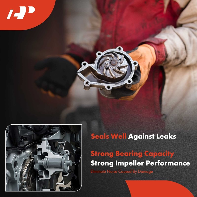 A-Premium Engine Water Pump with Pulley Compatible with Honda Civic
