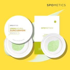 Spormetics 스포메틱스 그린네츄럴 빅 선쿠션 대용량 25g (본품+리필set) Spormetics Green Natural Big Cheek Cushion Large Capacity 25g (Original + Refill Set)