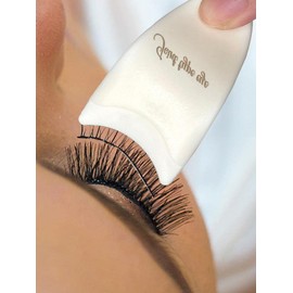 Hondony pestañas postizas 2PCS, Pinza para pestañas postizas Herramienta para pestañas, Clip para pestañas aplicado pestañas, Herramienta Extension pestañas