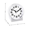4.3" No Ticking Analog Alarm Clock,Silent Readable for Seniors,Easy to