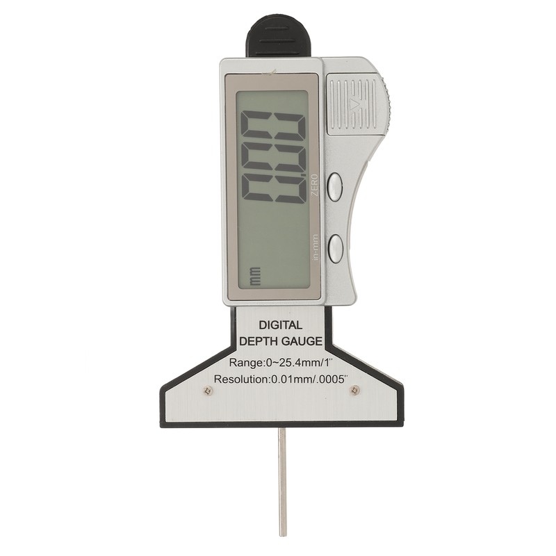 Digital Tire Depth Gauge Accurate Zeroable Car Tyre Meter Measurer