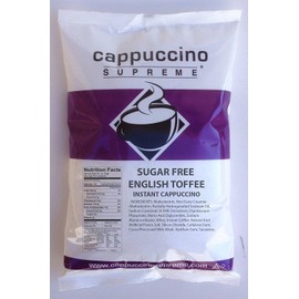 Cappuccino Supreme 1.2 lb bag Sugar Free English Toffee.