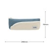 Pencil Case, Two-Tone Pencil Case, Slim, 6 Colors, Blue Gray,