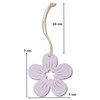 DARO DEKO Wooden Decorative Hanging Flowers 24 Pieces 7 cm