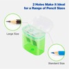 24 Pieces Pencil Sharpener with Container, 4 Colours Sharpener with