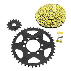 Chain & Sprocket for Suzuki LTZ400 Z400 QuadSport 2003-2006 Yellow 14/40 96L